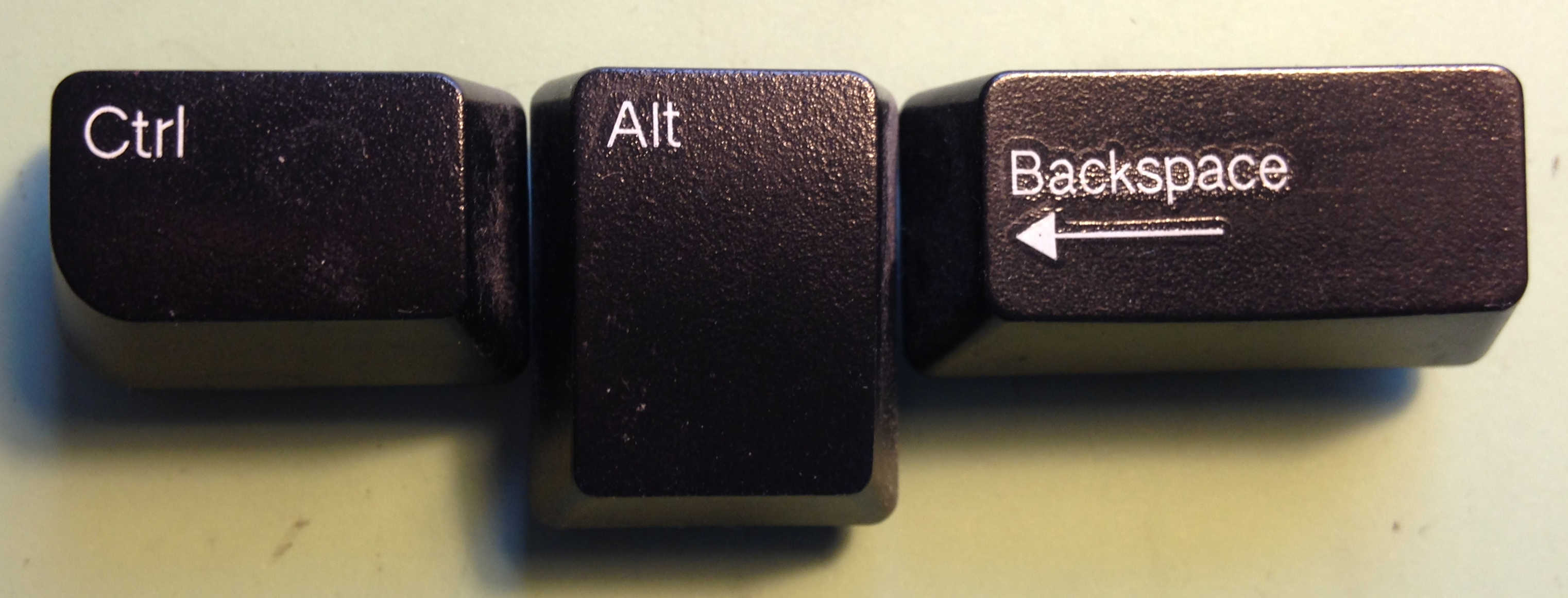 Sitemap Control Alt Backspace